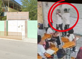 Impactan imágenes de ataque a puñaladas de alumno a su maestra en Coahuila