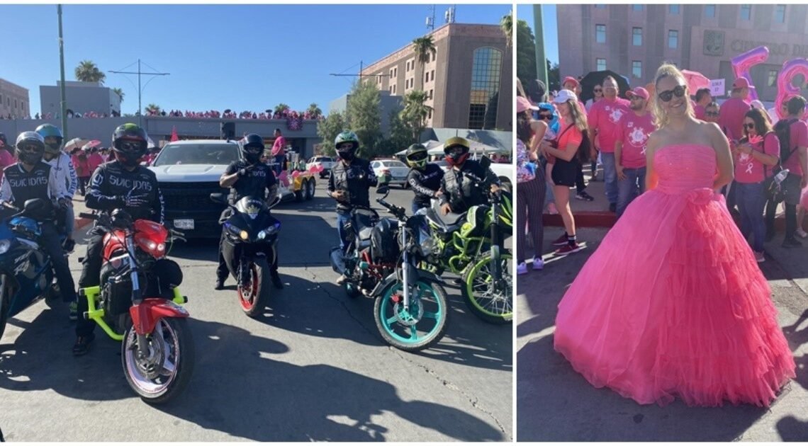 Marchan en Hermosillo por la concienciación de la lucha contra el cáncer de mama