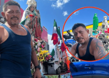 Tras recorrer el país con la Virgen en su espalda, David ya viaja a casa