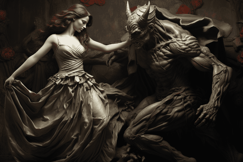 El diablo y Linda. Foto: Midjourney 