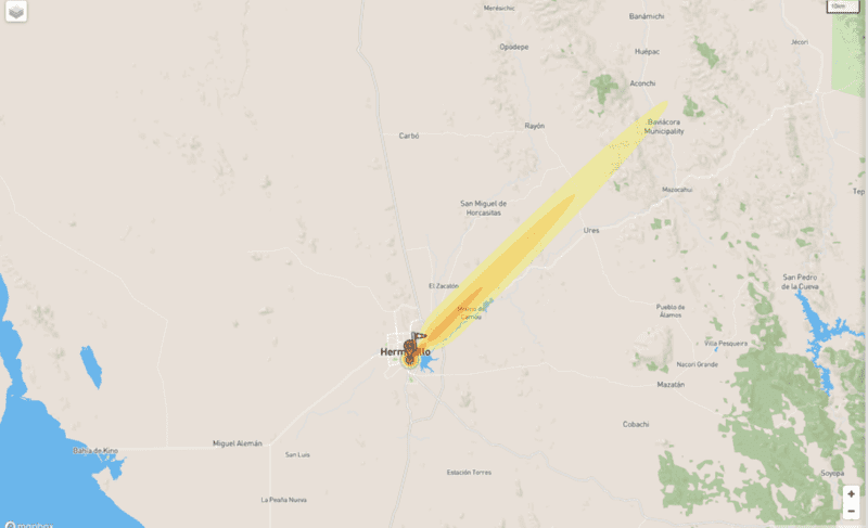 Foto: Nukemap Foto: Nukemap