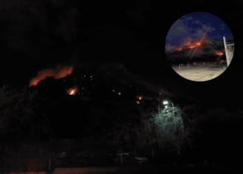 Sofocan Bomberos de Hermosillo incendio en el Cerro de la Cementera
