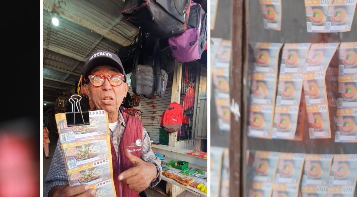 El “Chino de la Suerte” tiene 20 años vendiendo cachitos de lotería en Navojoa