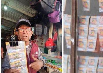 El “Chino de la Suerte” tiene 20 años vendiendo cachitos de lotería en Navojoa