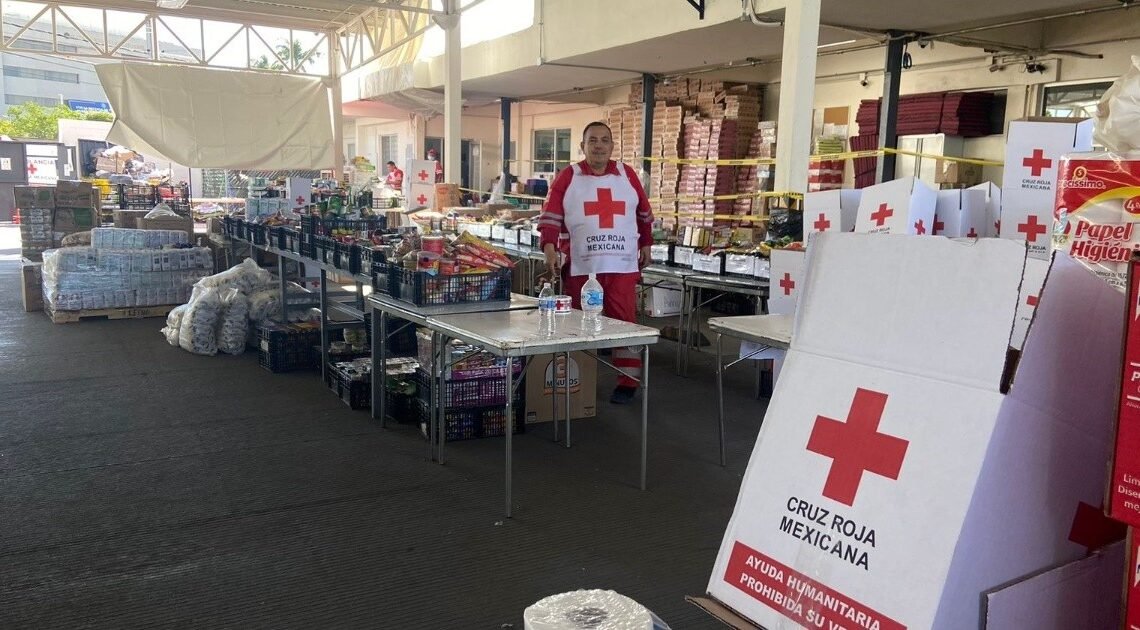 Cruz Roja Hermosillo recolecta 20 toneladas para damnificados por huracán “Otis” en Acapulco