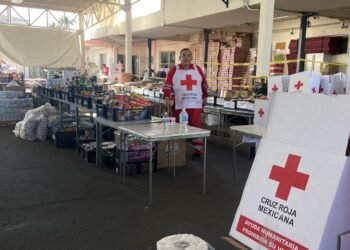 Cruz Roja Hermosillo recolecta 20 toneladas para damnificados por huracán “Otis” en Acapulco