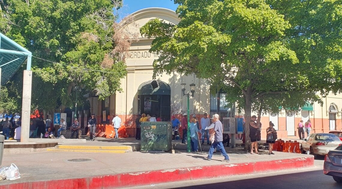 Esperan puedan reubicarse vendedores afuera del Mercado Municipal de Hermosillo por rehabilitación Esperan puedan reubicarse vendedores afuera del Mercado Municipal de Hermosillo por rehabilitación