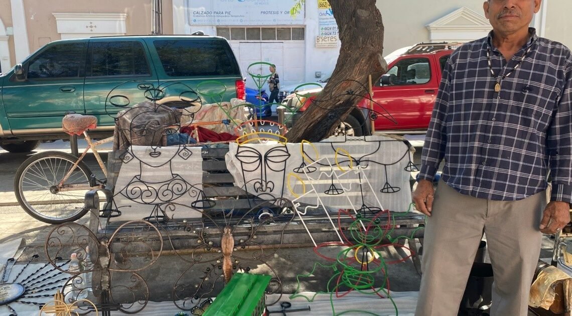 Hermosillo: Sergio disfruta hacer su arte de metal