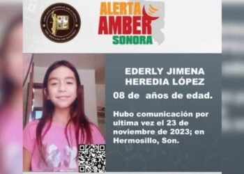 Activan Alerta Amber para localizar a menor de 8 años en Hermosillo