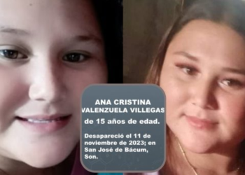 Alerta Amber: buscan a Ana Cristina, desaparecida en San José de Bácum