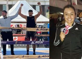 Medalla de oro y bronce de parte de los policías y bomberos de Sonora