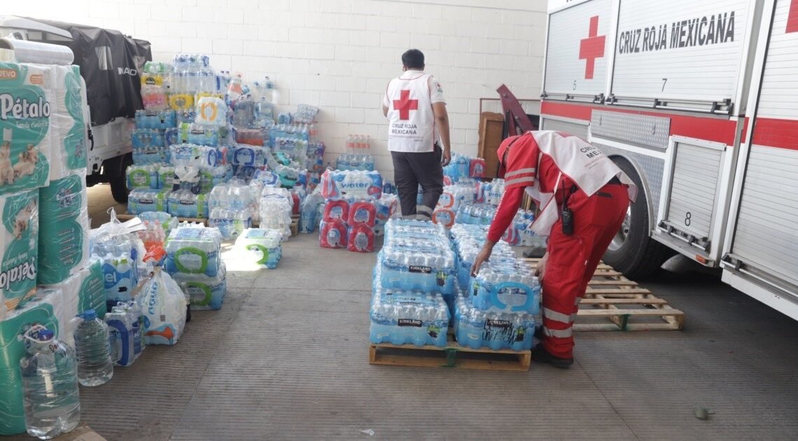 Cierre del centro de acopio: Cruz Roja Hermosillo envía 30 toneladas de ayuda a Guerrero