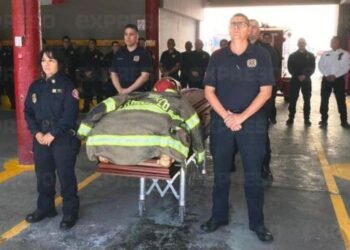 Realizan homenaje a Alejandro Duarte, bombero fallecido de Hermosillo