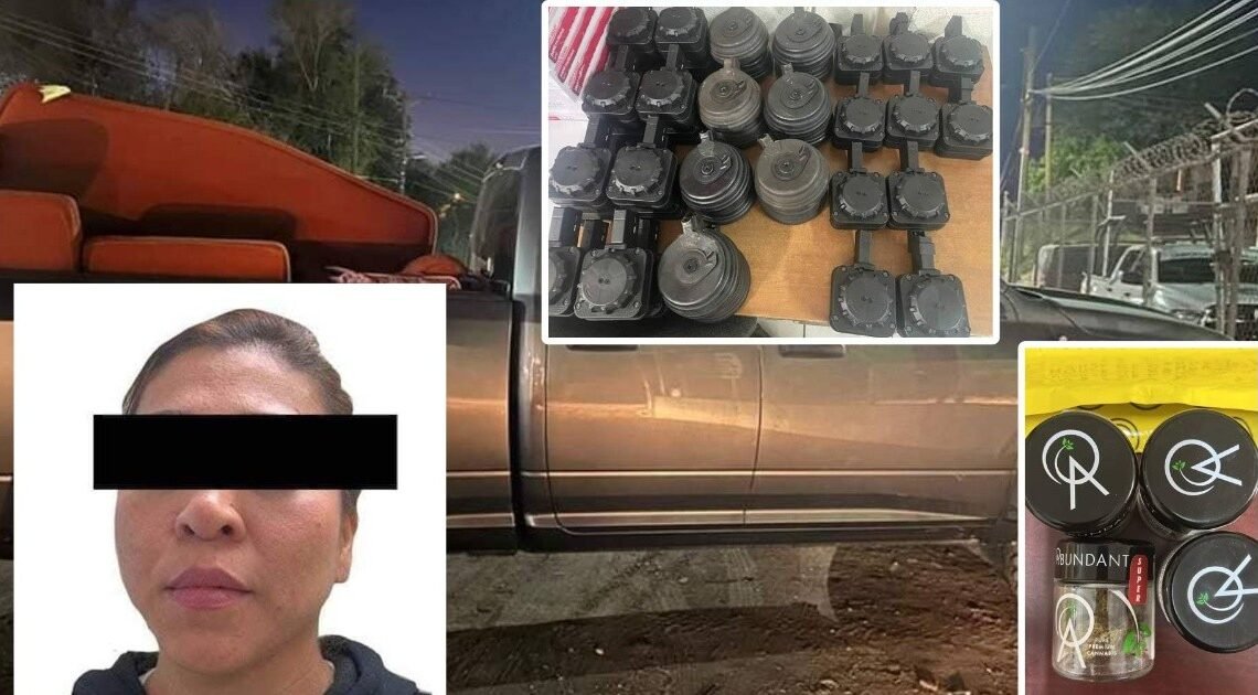 Mujer intenta cruzar la frontera con cargadores para rifles y marihuana: FGR integra carpeta de investigación