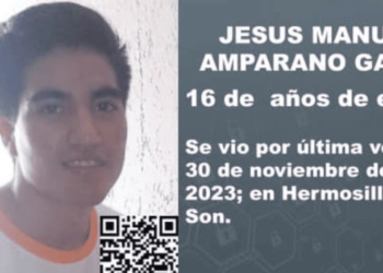 Alerta Amber Sonora: se busca a Jesús Manuel Amparano Galaz