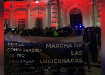 Marcha de las Luciérnagas: Colectivos ambientalistas exigen Información sobre el proyecto ferroviario Ímuris-Nogales