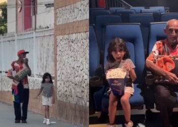 VIRAL: Abuelito y nieta de escasos recursos visitan el cine por primera vez y conmueven las redes sociales