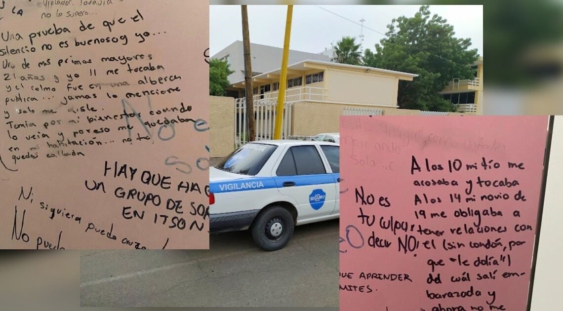 Alumnas de ITSON exponen casos de abuso sexual escribiendo sus testimonios en las puertas de baños Alumnas de ITSON exponen casos de abuso sexual escribiendo sus testimonios en las puertas de baños