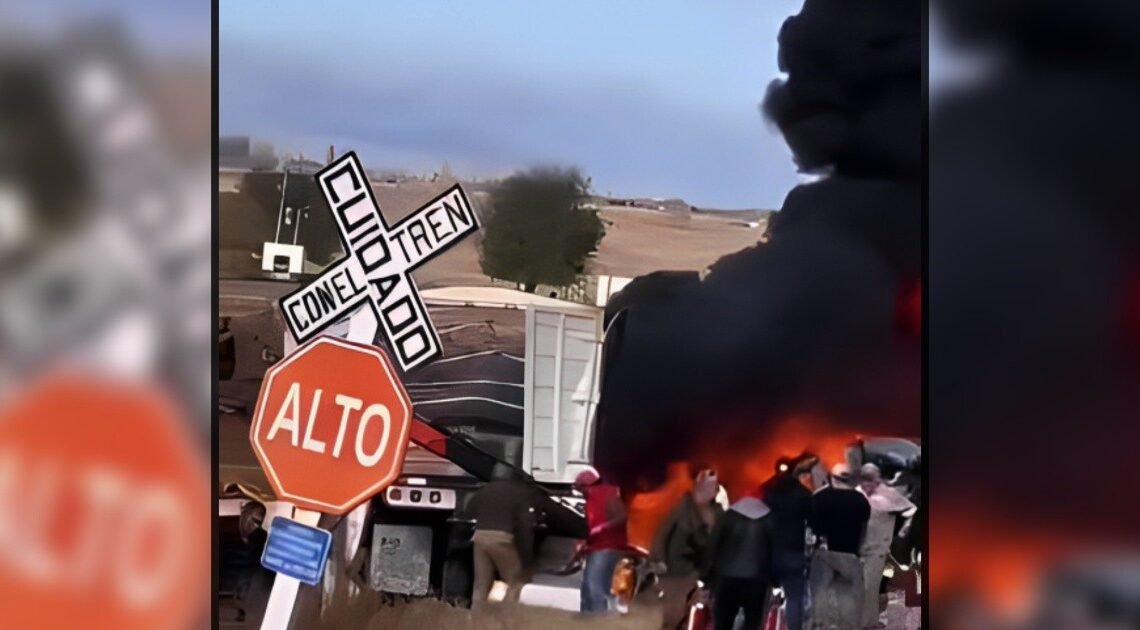VIDEO: Padre y su hijo de 7 años menonitas mueren en impactante choque con tren en Chihuahua VIDEO: Padre y su hijo de 7 años menonitas mueren en impactante choque con tren en Chihuahua