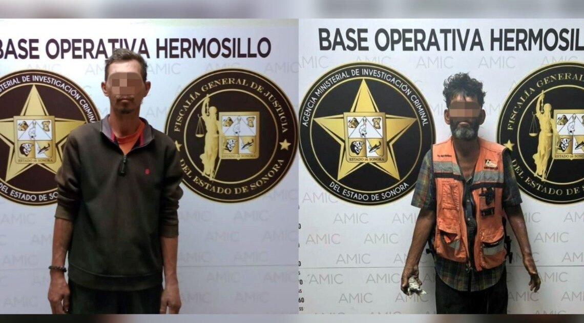 Capturan a 2 hombres, presuntos homicidas, en Hermosillo