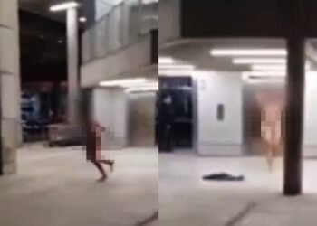 VIDEO: Mujer desnuda desata pánico al atacar a pasajeros en aeropuerto de Chile bajo los efectos de sustancias alucinógenas