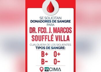 Urgente llamado a donadores de sangre para el Dr. Fco. J. Marcos Soufflé Villa
