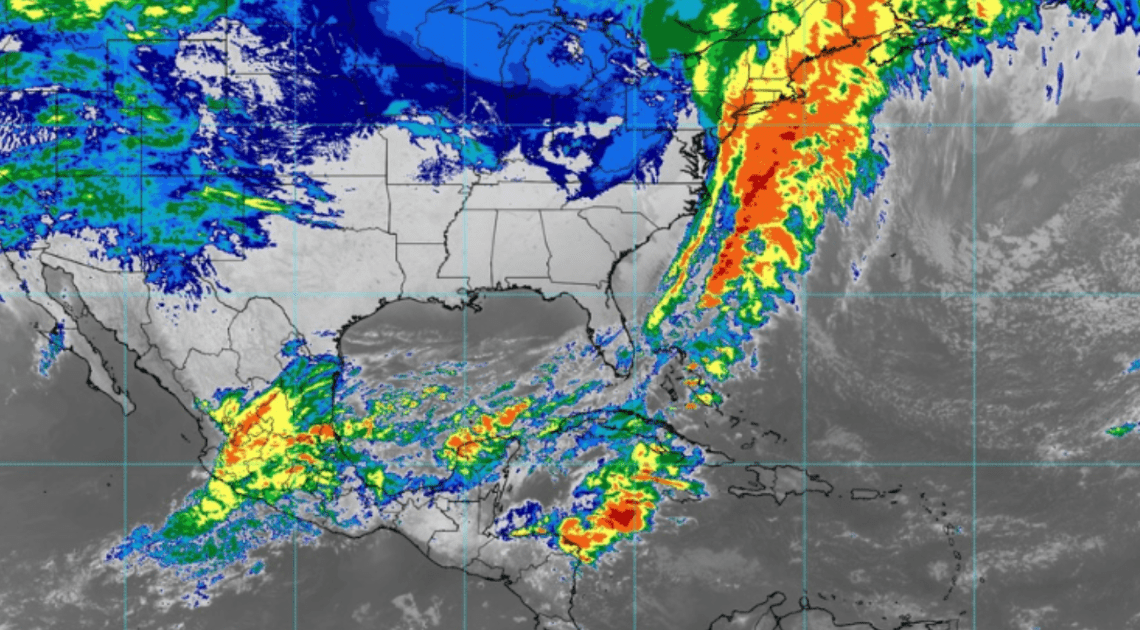 Clima en México: Se esperan lluvias puntuales intensas en 3 estados del País