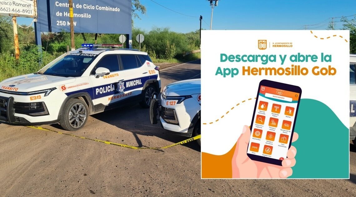 Policía Invita a bajar la app “Hermosillo Gob” Policía Invita a bajar la app “Hermosillo Gob”