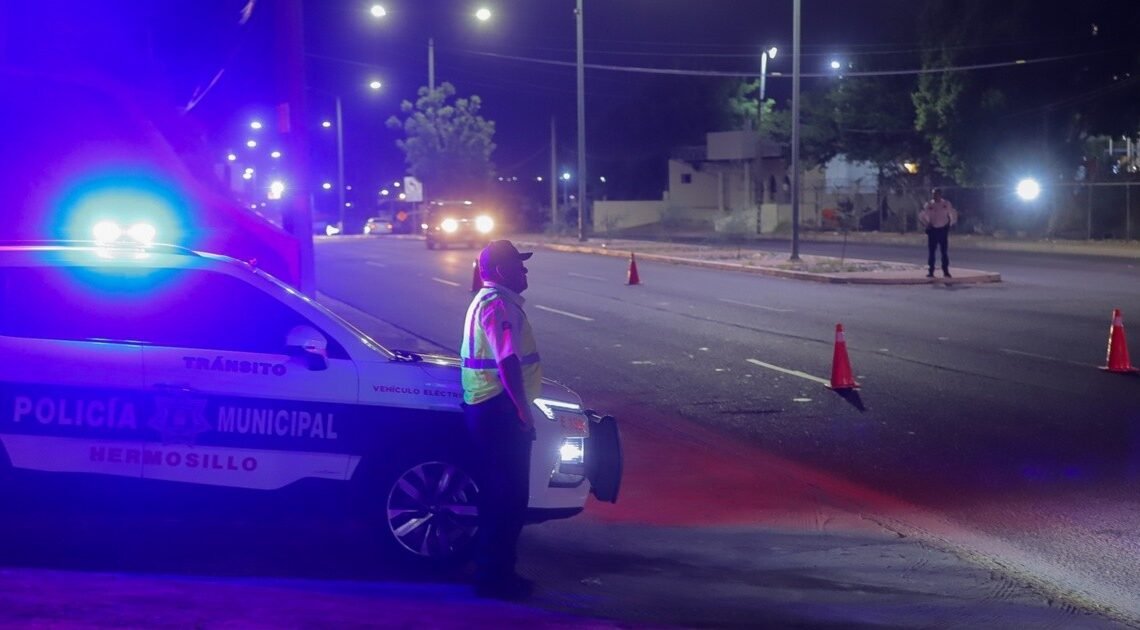 Detiene en 2023 Tránsito de Hermosillo a más conductores ebrios