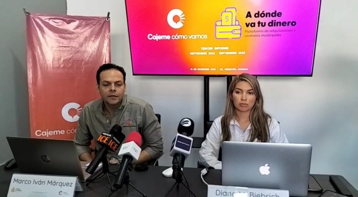 Falta transparencia en contratos de Ayuntamiento de Cajeme: CCV