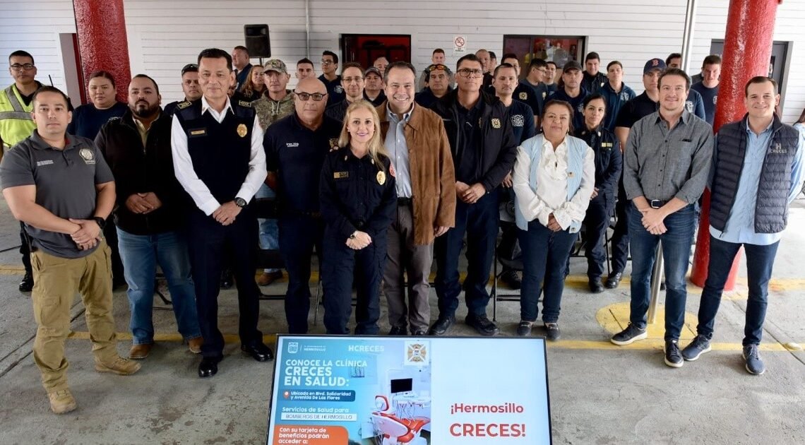 Formaliza Antonio Astiazarán acceso de Bomberos de Hermosillo a Creces en Salud