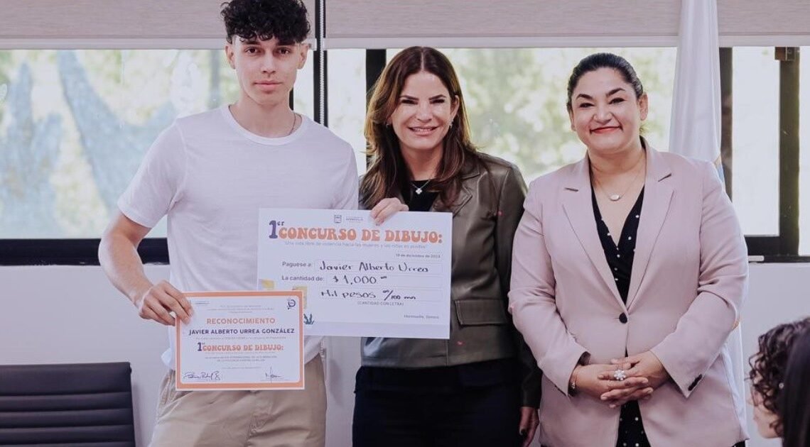 Premia Ayuntamiento de Hermosillo a ganadores de concurso de dibujo