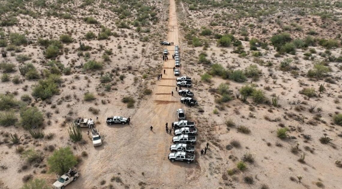 Operación de la Mesa Estatal de Seguridad destruye pista clandestina en General Plutarco Elías Calles y Caborca Operación de la Mesa Estatal de Seguridad destruye pista clandestina en General Plutarco Elías Calles y Caborca
