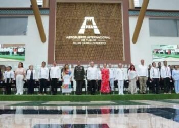 Registran goteras en la inauguración del Aeropuerto de Tulum