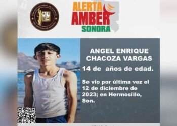 Activan Alerta Amber para localizar a menor de 14 años en Hermosillo