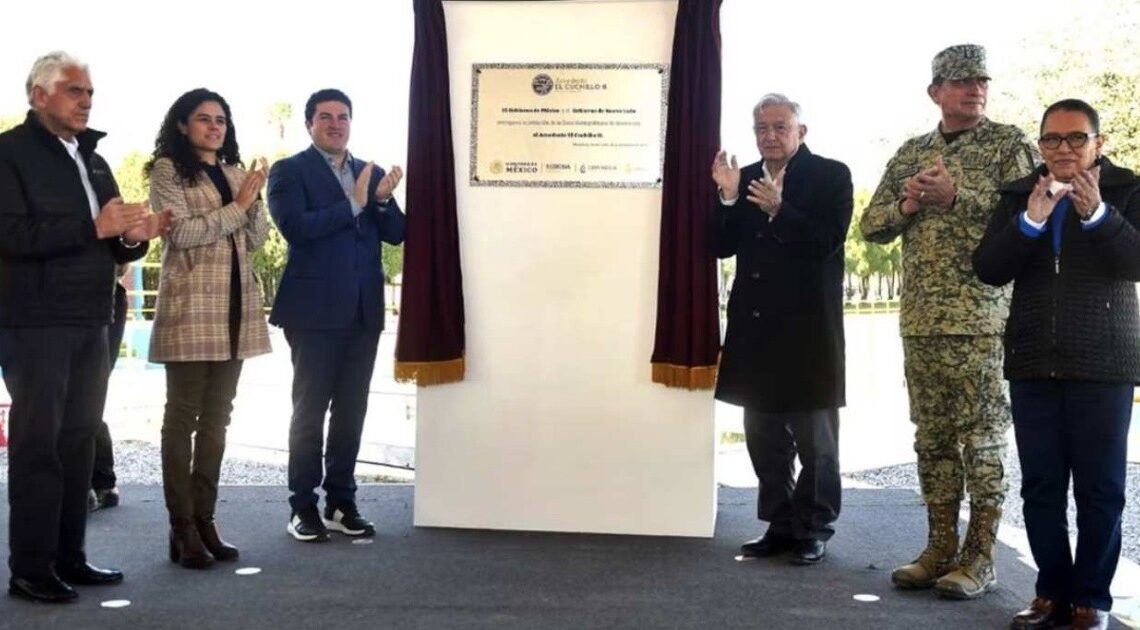 AMLO y Samuel García inauguran acueducto El Cuchillo II en Nuevo León