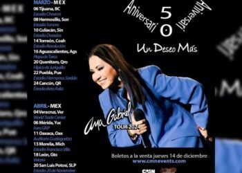 Ana Gabriel llega a Hermosillo con su gira “Un Deseo Más”