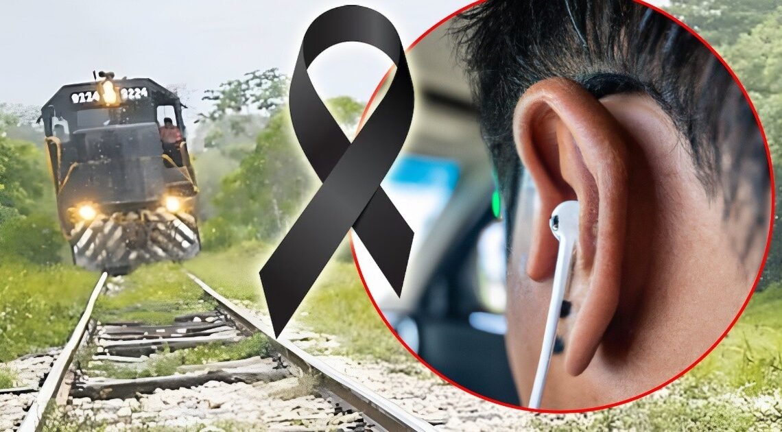 Se puso audífonos para manejar y murió al cruzar vías del tren; nunca lo escuchó