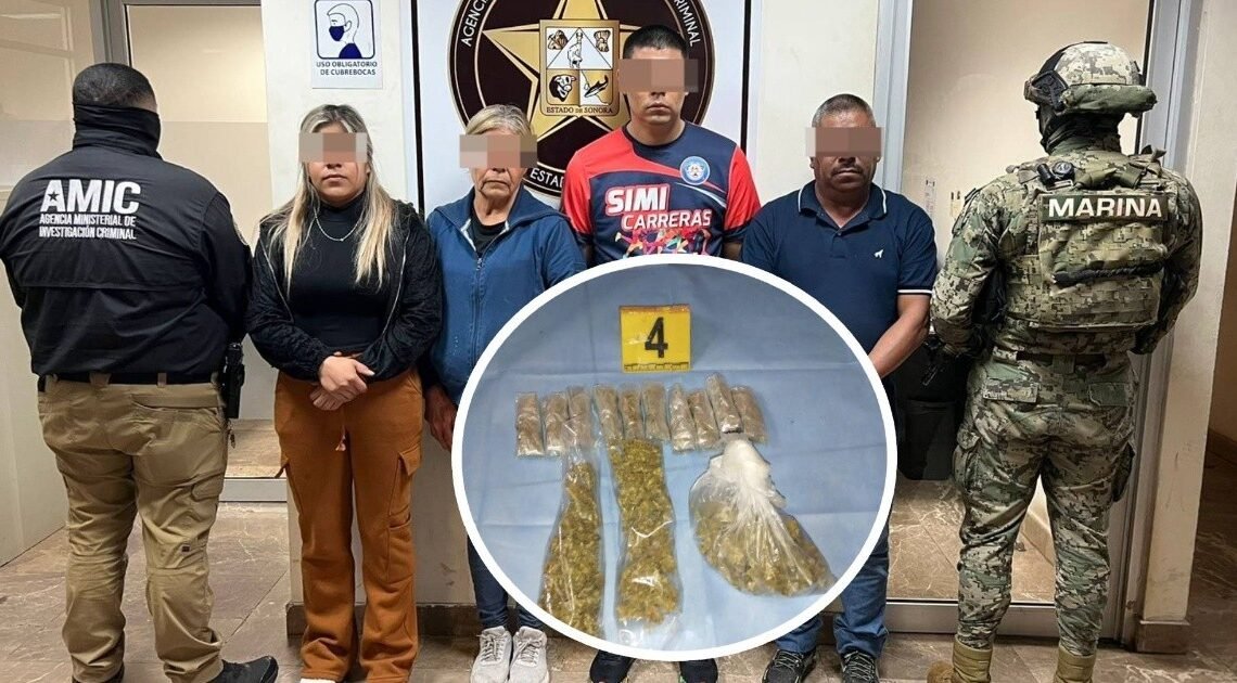 Detienen a cuatro en posesión de varias porciones de droga en Cajeme Detienen a cuatro en posesión de varias porciones de droga en Cajeme