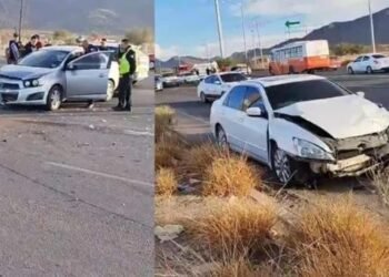 Aparatoso accidente en la colonia Bicentenario por retornar mal