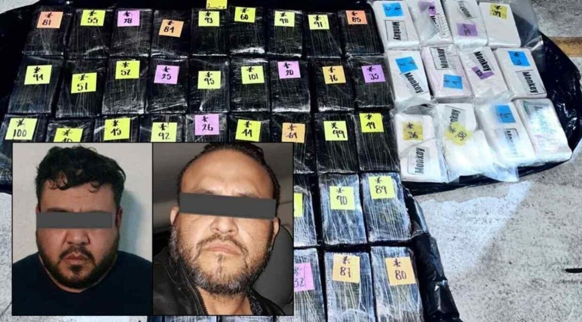 Detienen a dos con 49 kilos de coca valuada en 500 mil dólares en Nuevo León Detienen a dos con 49 kilos de coca valuada en 500 mil dólares en Nuevo León