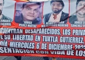 Desaparecen cuatro hombres al salir de restaurante en capital de Chiapas