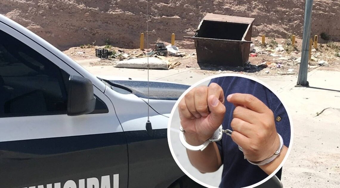 Vio a la patrulla y se escondió en contenedor de basura: Le encuentran arma prohibida Vio a la patrulla y se escondió en contenedor de basura: Le encuentran arma prohibida