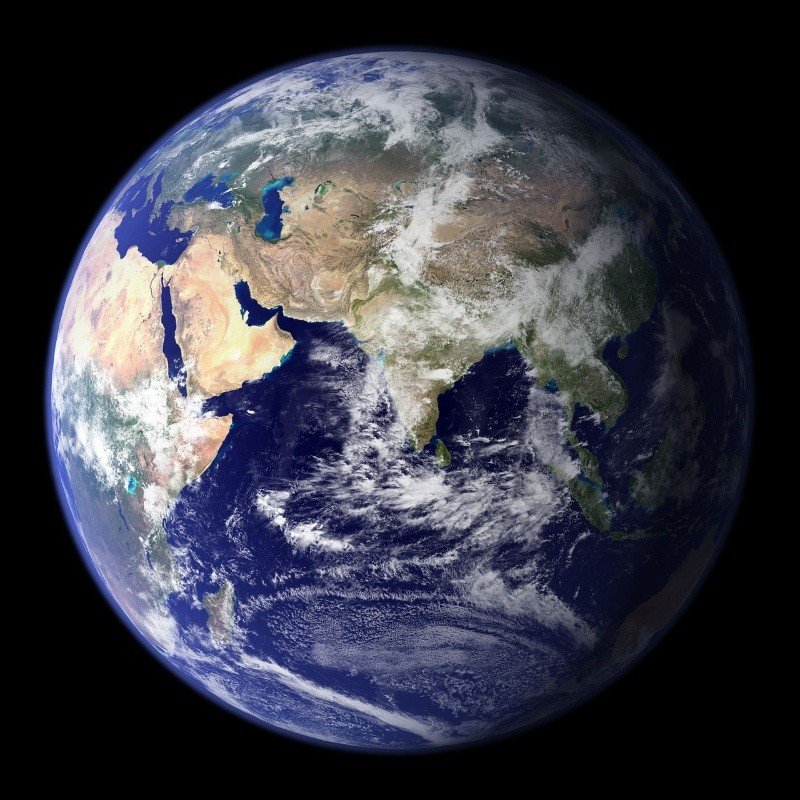  La Tierra vista desde el espacio. Foto: Pixabay