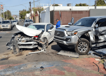 Una persona lesionada tras choque registrado el sábado en Hermosillo