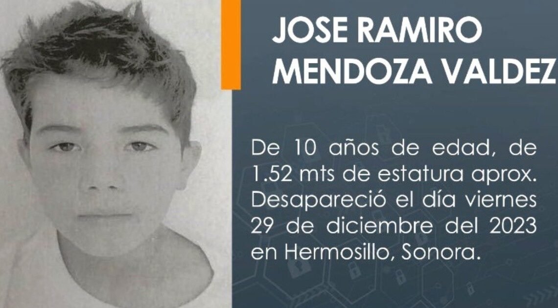 Alerta Amber: Desaparece niño de 10 años en Hermosillo