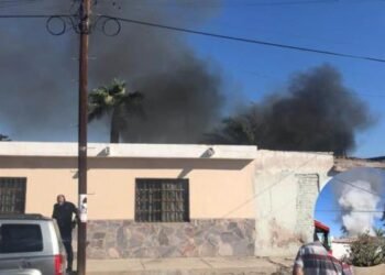 Quema de basura se salió de control en Colonia Olivares