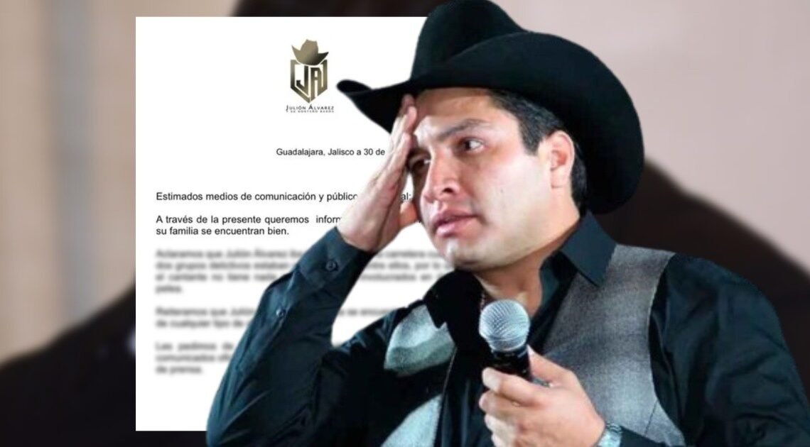 ¿Julión Álvarez sufre ataque armado? Cantante aclara qué pasó en realidad