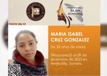 María Isabel se encuentra desaparecida desde el 9 de diciembre