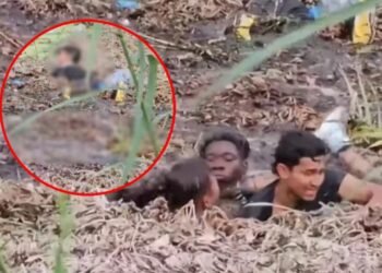 Captan desgarrador momento en que Migrantes mueren en el fango del Río Bravo frente a su familia